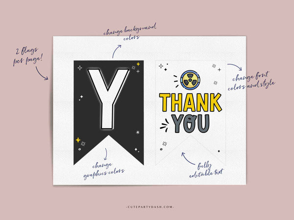 Rad Tech Week Banner Printable INSTANT DOWNLOAD Editable Happy Radiology Tech Week Appreciation Sign Bunting Decor Xray Technician