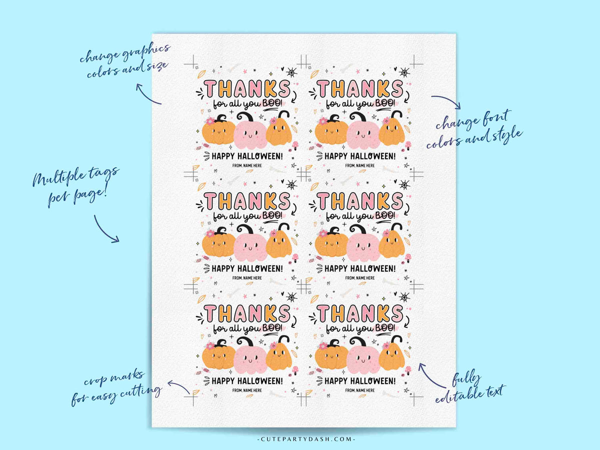 halloween-thanks-for-all-you-boo-gift-tag-instant-download-cute-party-dash for Thanks For All You Boo Free Printable Halloween Thanks for All You Boo Gift Tag INSTANT DOWNLOAD – Cute Party Dash for Thanks For All You Boo Free Printable