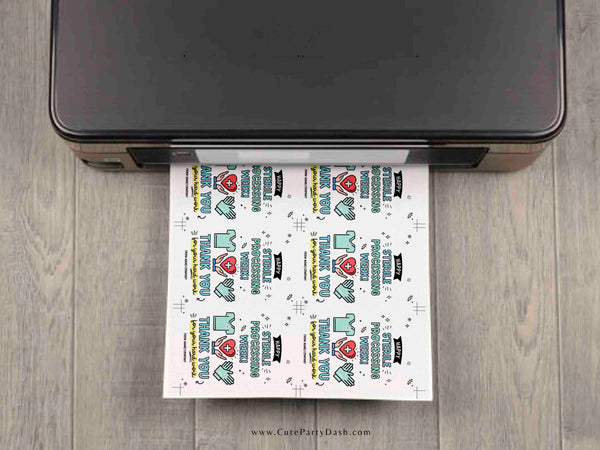 Sterile Processing Week Printable Gift Tag INSTANT DOWNLOAD Printable SPD Week Appreciation Week Editable Central Service Healthcare Heroes