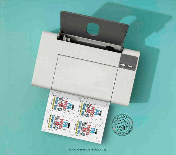 Physician Assistant Week Gift tag Printable INSTANT DOWNLOAD Editable Happy PA Appreciation Week gifts Decor Physician Associate Recognition