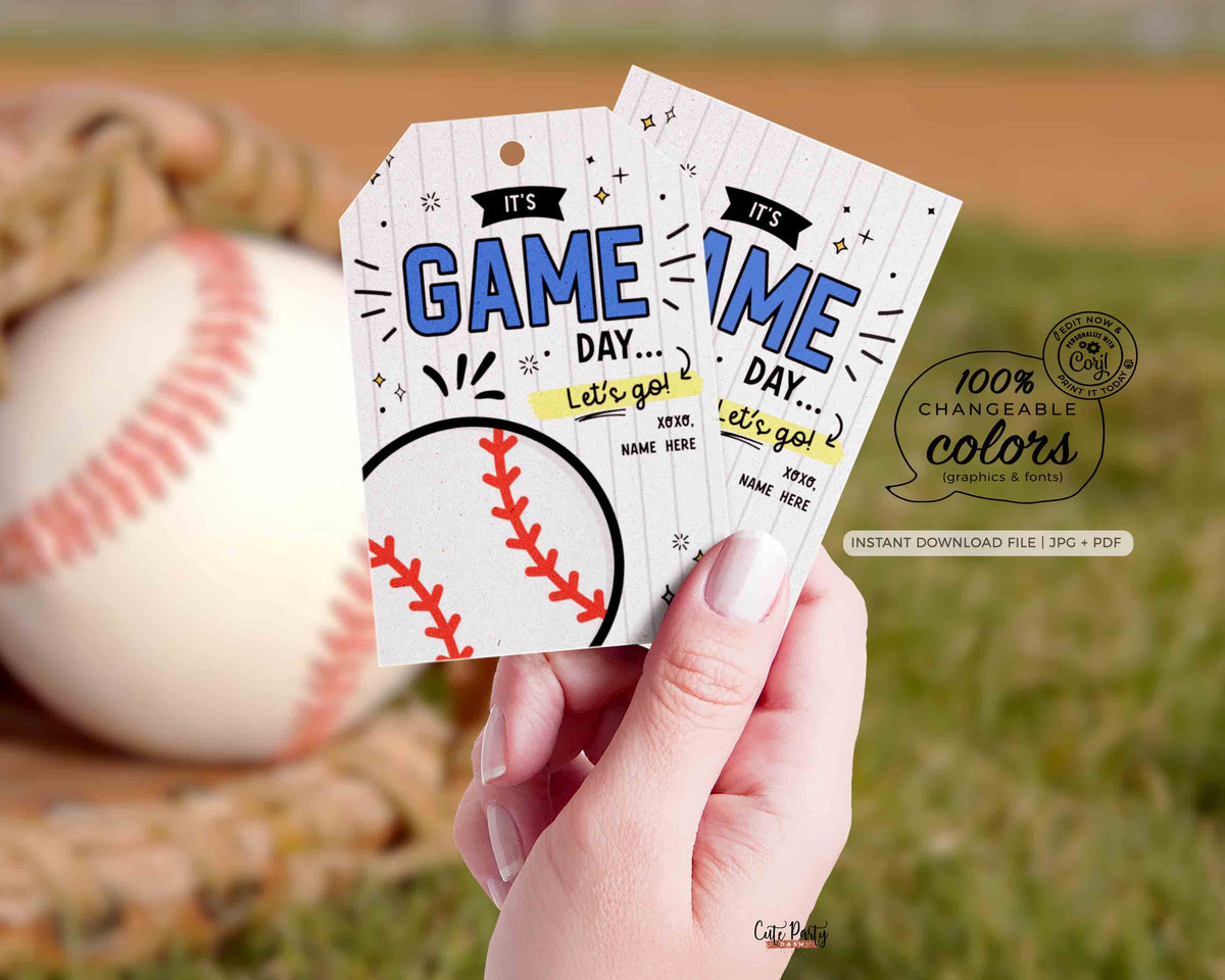 baseball-game-day-good-luck-gift-tag-cute-party-dash for Baseball Name Tag Free Printable Baseball Game Day Good Luck Gift Tag – Cute Party Dash for Baseball Name Tag Free Printable