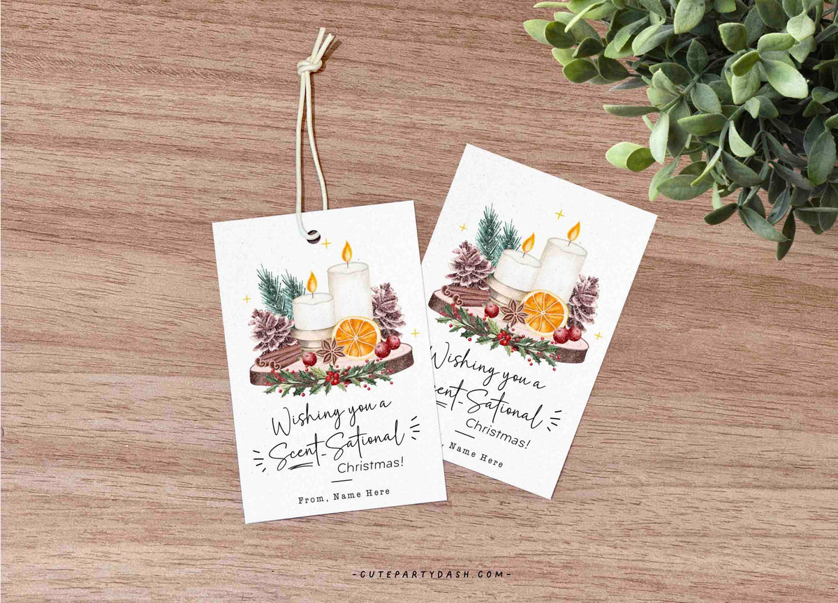 Wishing you a SCENTsational Christmas Tag INSTANT DOWNLOAD – Cute Party ... Wishing you a SCENTsational Christmas Tag INSTANT DOWNLOAD – Cute Party ...