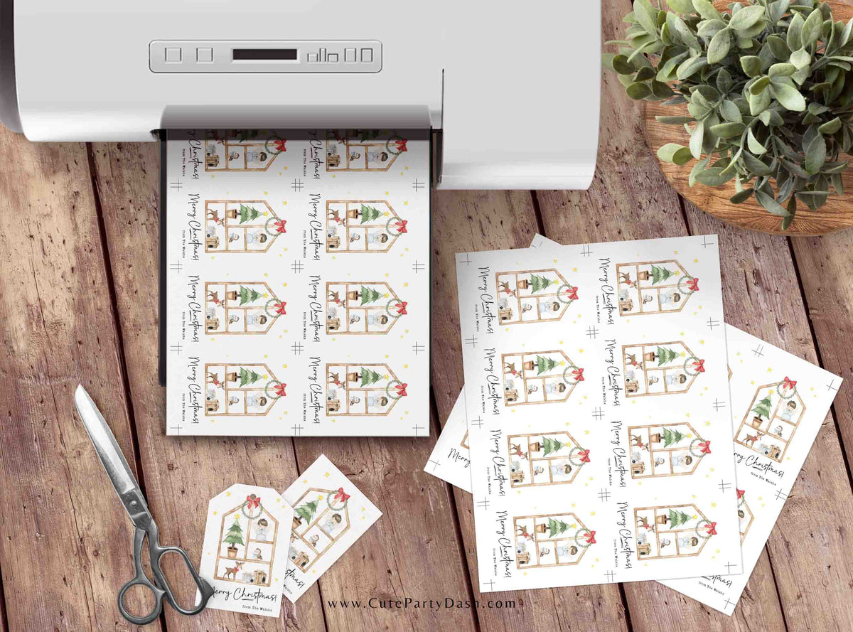 Christmas Nativity gift tags INSTANT DOWNLOAD – Cute Party Dash