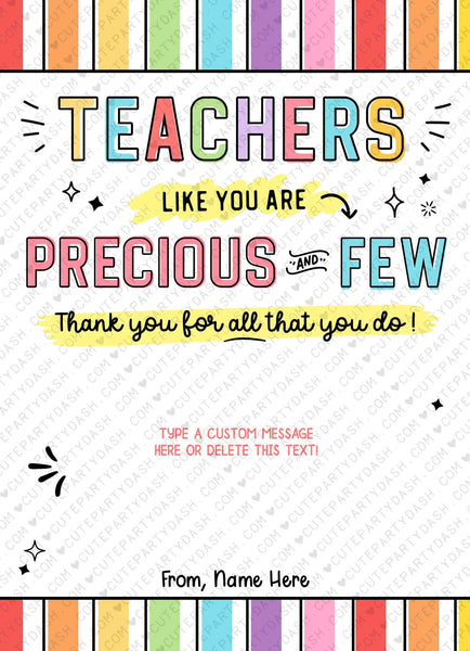 Editable Teacher Thank You Gift Card Holder template Printable Amazing Teacher Appreciation Week Gift Pto End of Year Gift INSTANT DOWNLOAD