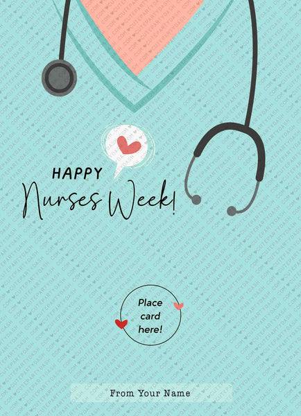 Nurses Week Gift Card Holder Printable INSTANT DOWNLOAD Editable Coffee Thank You Card template Staff Employee Gift for Nurse Doctors