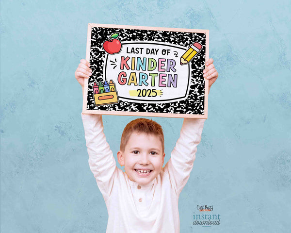 Editable First day of Kindergarten Sign Bundle Printable INSTANT DOWNLOAD, EDITABLE First Day & Last Day Back to school Sign Set Chalkboard