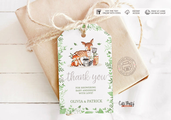 Woodland Baby Shower invitation - Digital Download