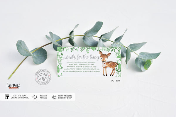 Woodland Baby Shower invitation - Digital Download