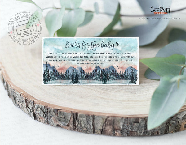 Adventure Begins Baby Shower Invitation set - Digital Download