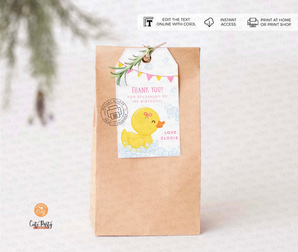 Rubber Duck Birthday Party Decorations - Digital Download