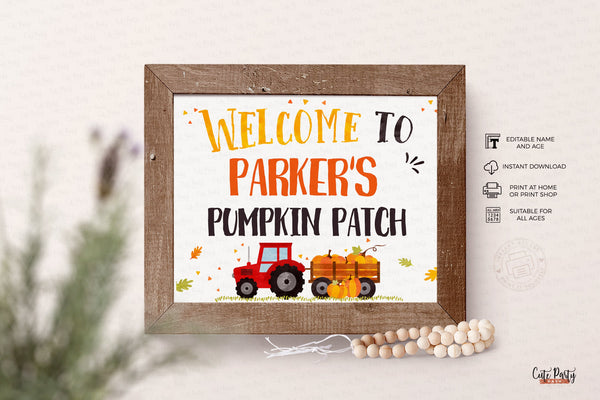 Our Little Pumpkin Birthday Party Water Bottle Labels - Digital Download - Cute Party Dash
