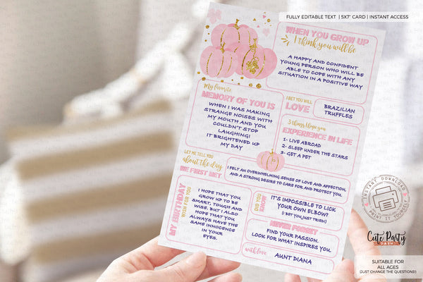 Our Little Pumpkin Birthday Girl Invitation - Digital Download