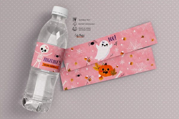 Halloween First Birthday Time Capsule Card - Digital Download