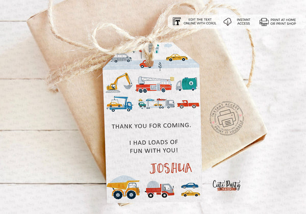 City Transportation Birthday invitation - Digital Download