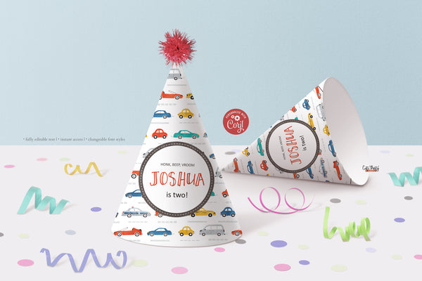 City Transportation Birthday invitation - Digital Download
