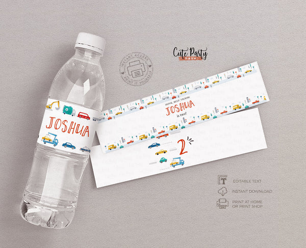 City Transportation Birthday invitation - Digital Download