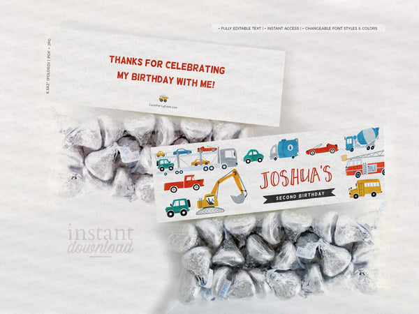 City Transportation Birthday invitation - Digital Download