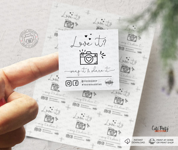Decal Application Care Card Template  - Instant Download