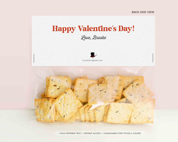 Editable You Are Magical Valentine's Day Bag Topper, Printable Kids Classroom Candy Valentine's Day card Template- Instant Download