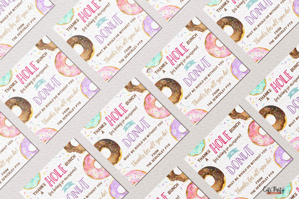 Donut Know What We Would Do Without You Gift Tag - Digital Download