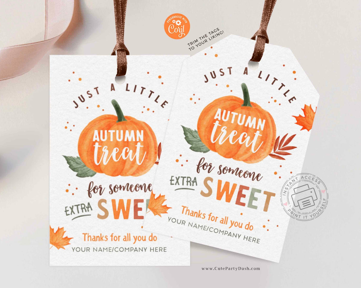 Autumn Treat for Someone Extra Sweet Gift Tag – Cute Party Dash autumn-treat-for-someone-extra-sweet-gift-tag-cute-party-dash