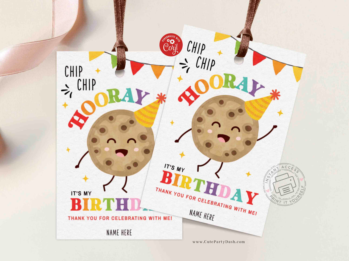 Chip Chip Hooray Birthday Treat Tag Chocolate Chip Cookie Classroom S Chip Chip Hooray Birthday Treat Tag Chocolate Chip Cookie Classroom S