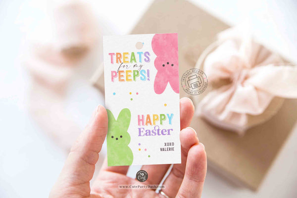 Easter Egg Hunt Invitation, Editable Party With My Peeps Printable Invite, Spring Easter Peeps Egg Hunt Party - Instant Download