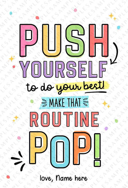 Editable Cheerleader good luck tag, Cheer Dance Squad Candy Pun Tag Team - INSTANT Download