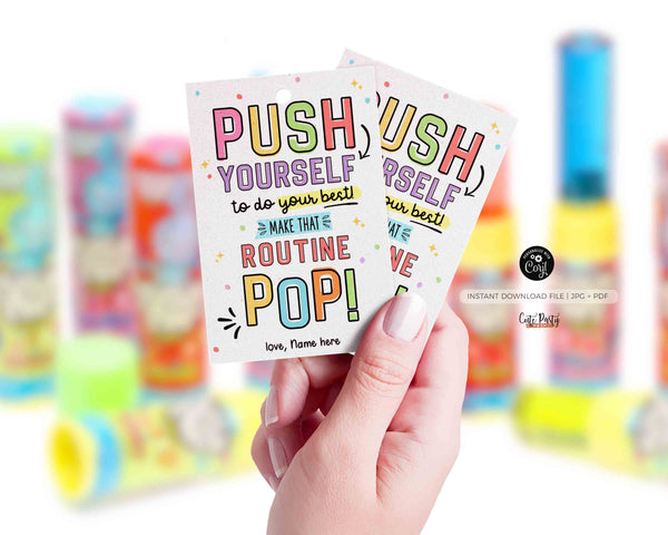 Editable Cheerleader good luck tag, Cheer Dance Squad Candy Pun Tag Team - INSTANT Download