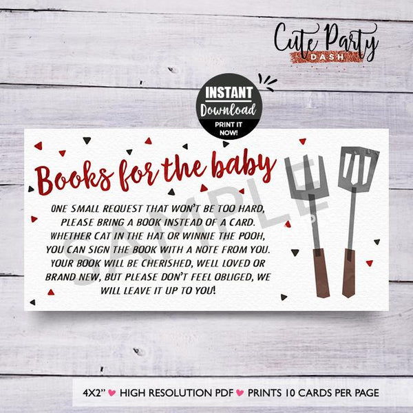 BBQ Baby Shower Game Bingo Printable Game - Digital Download - Cute Party Dash
