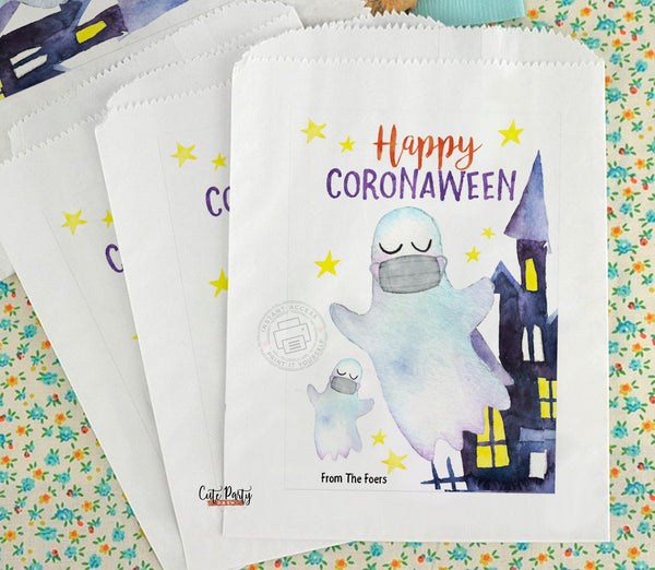 Happy Coronaween Card printable Halloween Greeting Cards - Digital Download