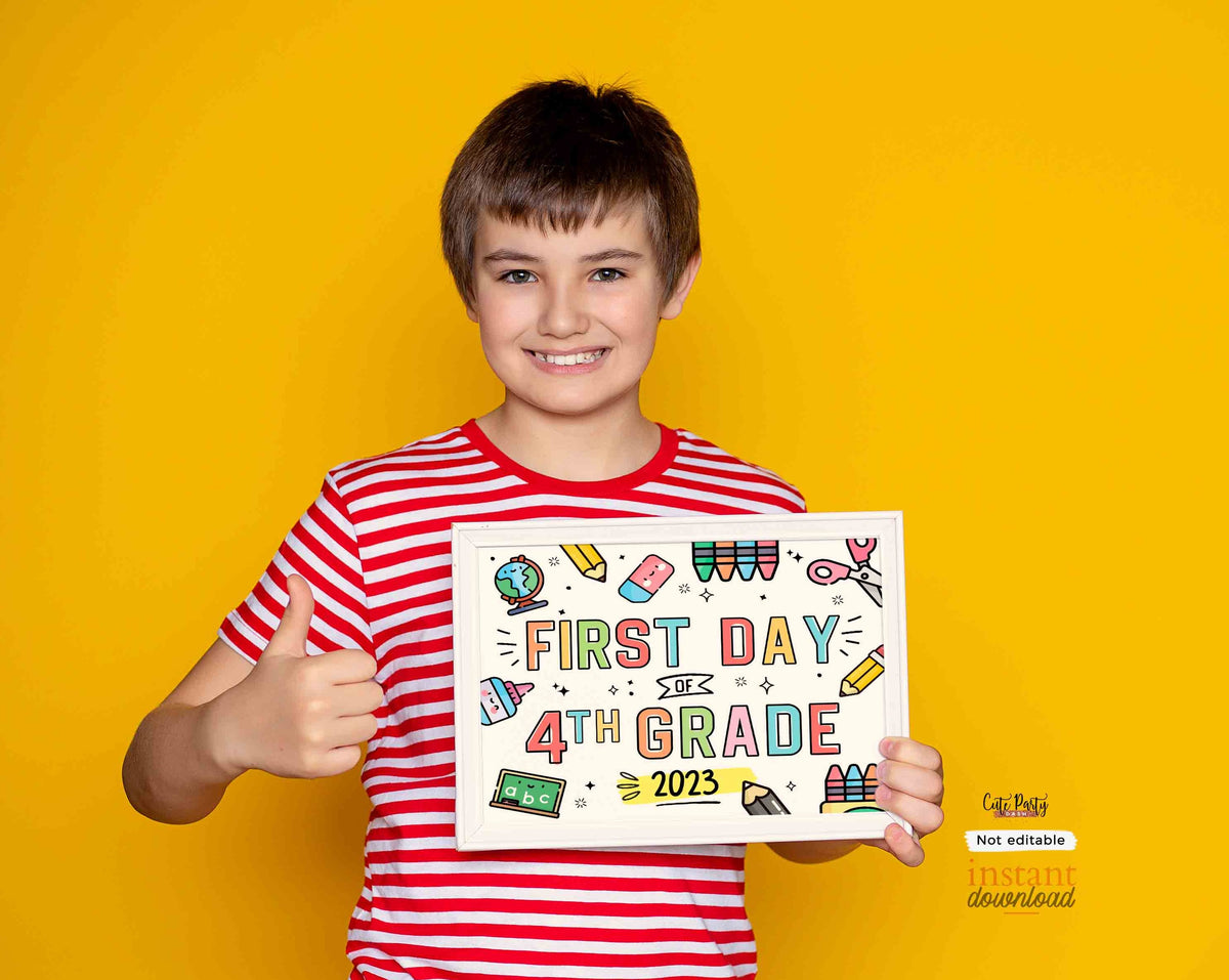 AmandaCreation Postkarten-Set 'Last Day Of 4th Grade' – 30 Karten, 10,2x15,2 Cm, Leer Für Persönliche Nachrichten An Schüler