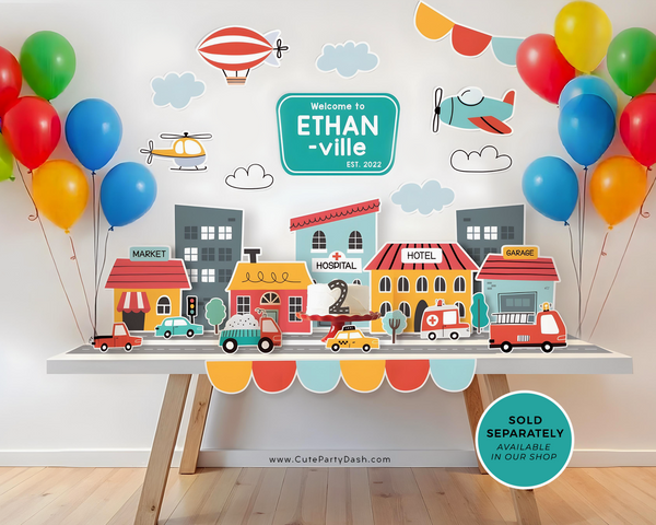 Editable Transportation Birthday Chalkboard Sign Printable INSTANT DOWNLOAD Cars & Truck party Theme Baby Milestone Poster #509P