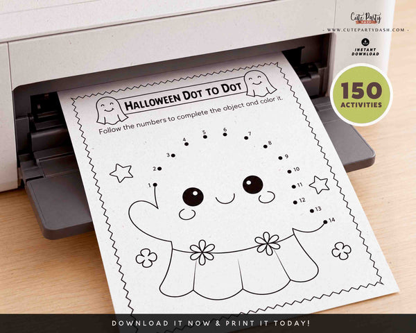 Halloween Activity Pack for Kids – 150 Printable Activities