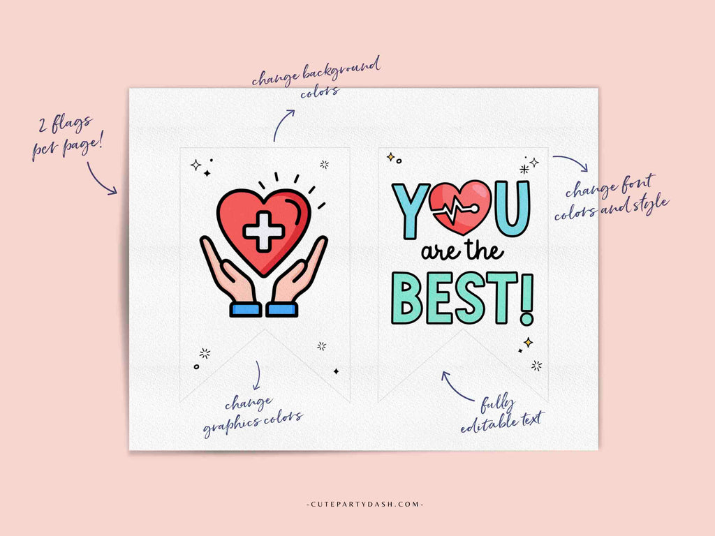 Pa Week Printable Sign Physician Assistant Week Week Banner Printable Decor – Cute Party Dash