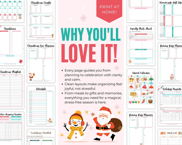The Ultimate Christmas Planner for Busy Hosts: Printable Holiday Planner (instant  Download)