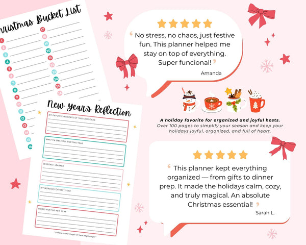 The Ultimate Christmas Planner for Busy Hosts: Printable Holiday Planner (instant  Download)