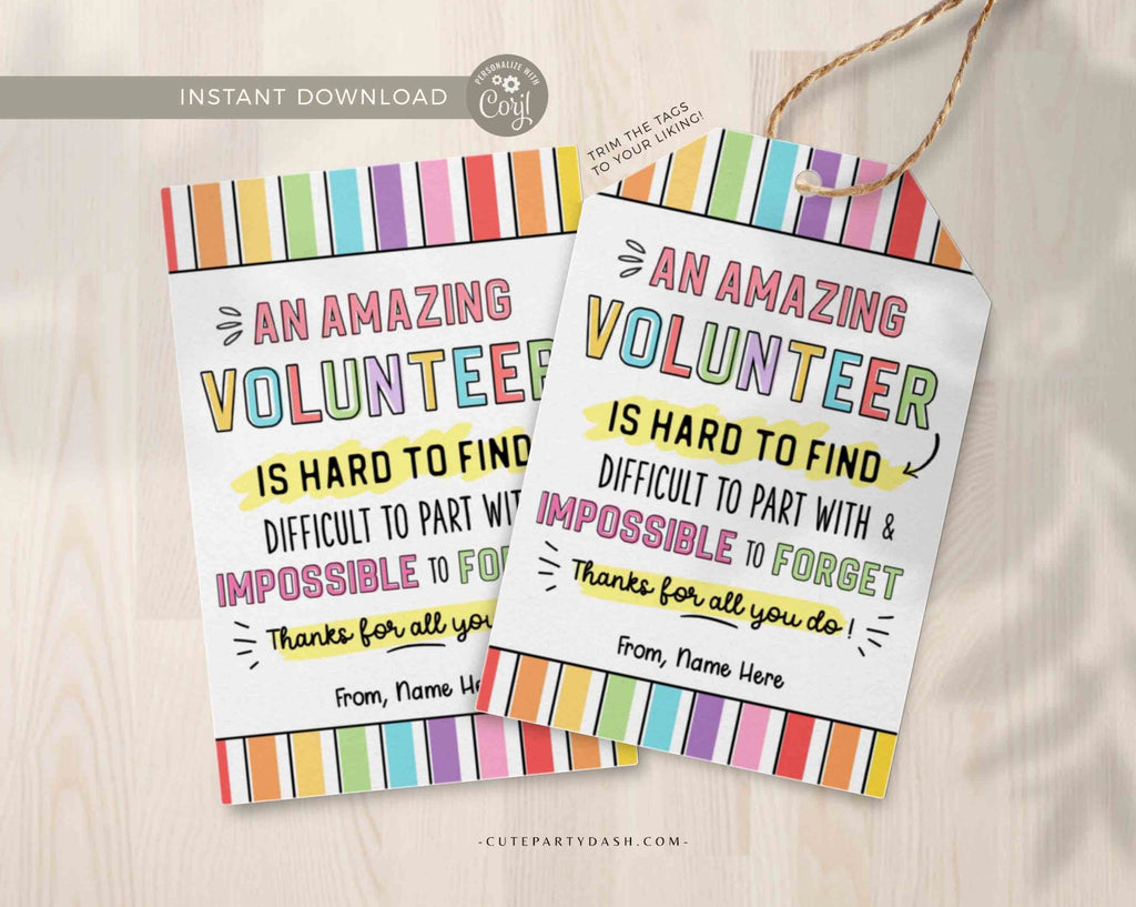 Volunteer Appreciation Gift Tag Editable Employee Appreciation Week Th – Cute Party Dash volunteer-appreciation-gift-tag-editable-employee-appreciation-week-th-cute-party-dash
