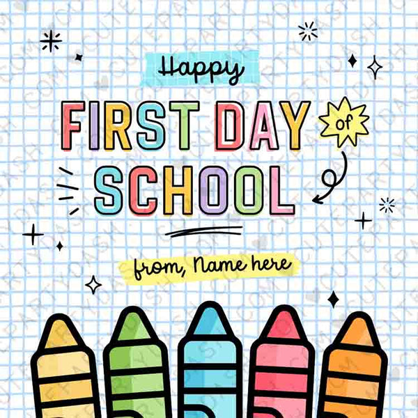 Happy First Day of School tags INSTANT DOWNLOAD Back to School Gift Tag Editable Notepad Gift for Teacher Student Kid First Day Gift from