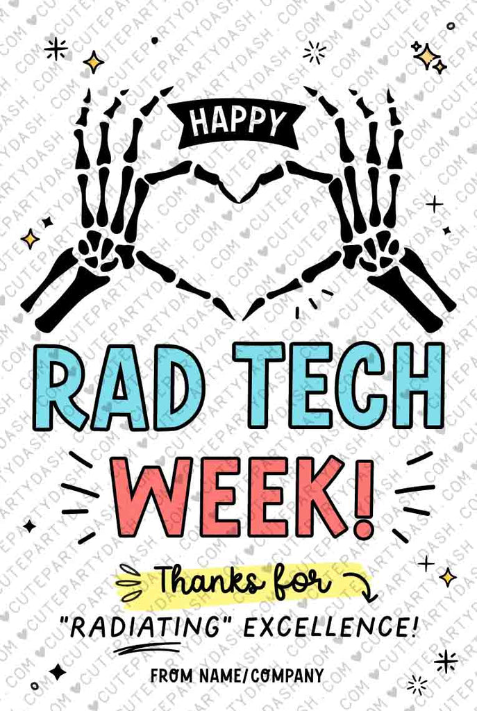 Rad Tech Week Gifts Tag Printable – Cute Party Dash