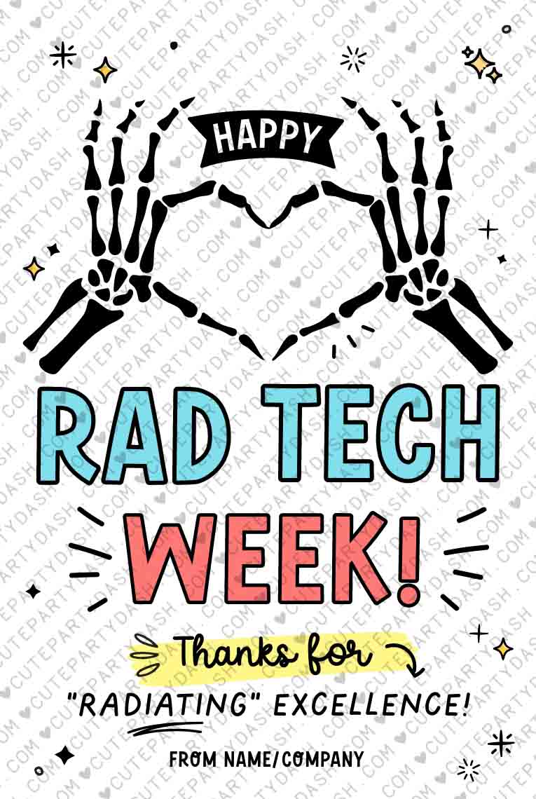 Rad Tech Week Gifts Tag Printable – Cute Party Dash