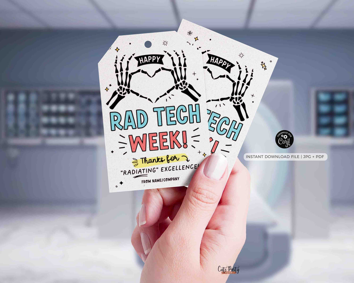 Rad Tech Week Gifts Tag Printable – Cute Party Dash