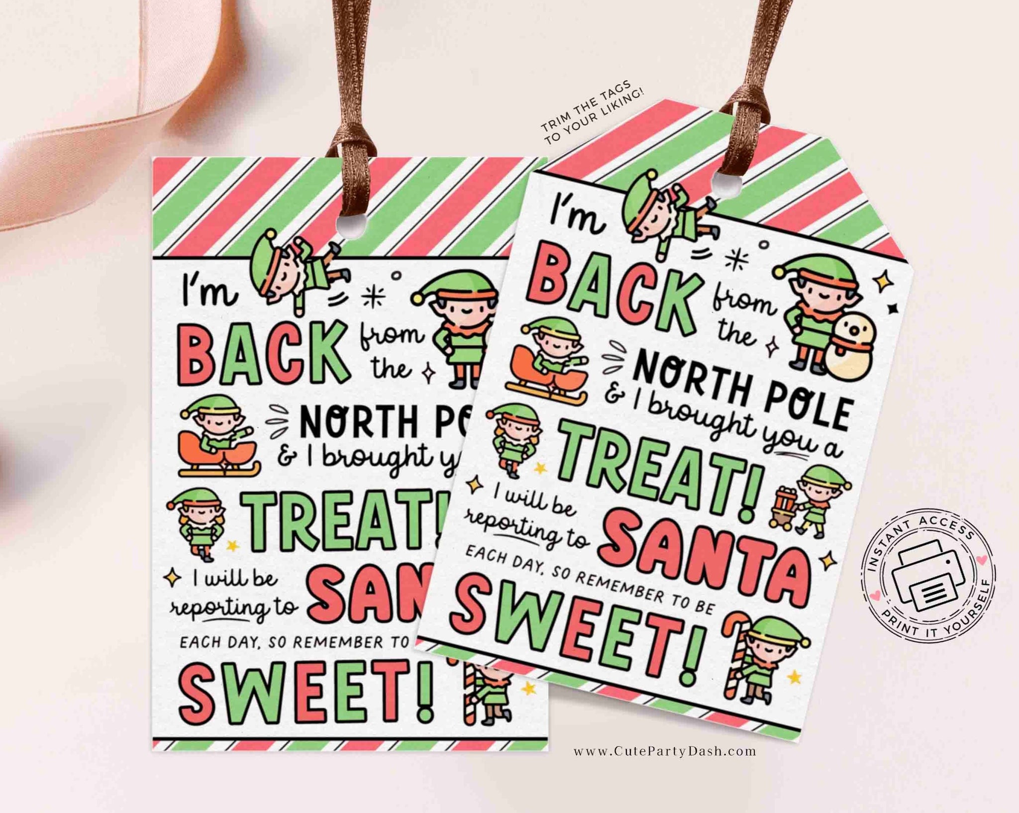 Christmas Special Delivery Gift Tags Printable Template