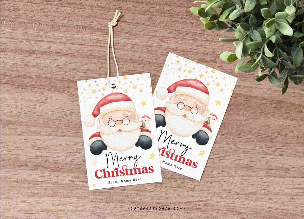 Christmas Merry Christmas gift tags Printable INSTANT DOWNLOAD – Cute ...