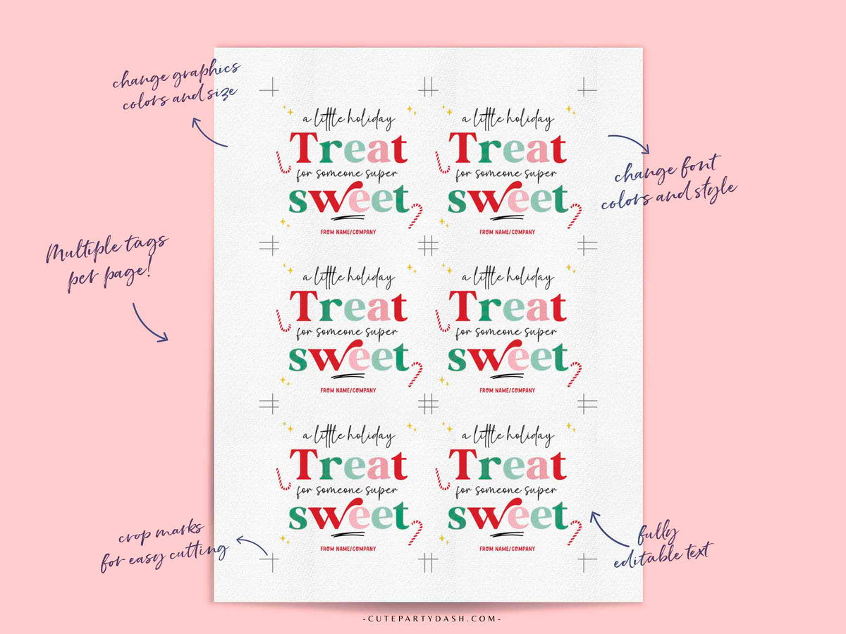 Christmas Merry Christmas gift tags Printable INSTANT DOWNLOAD – Cute ...