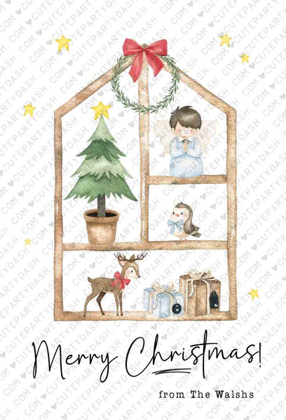 Christmas Nativity Tags printable INSTANT DOWNLOAD Editable Merry Christmas Jesus Birthday Christian Tag Church Gift for