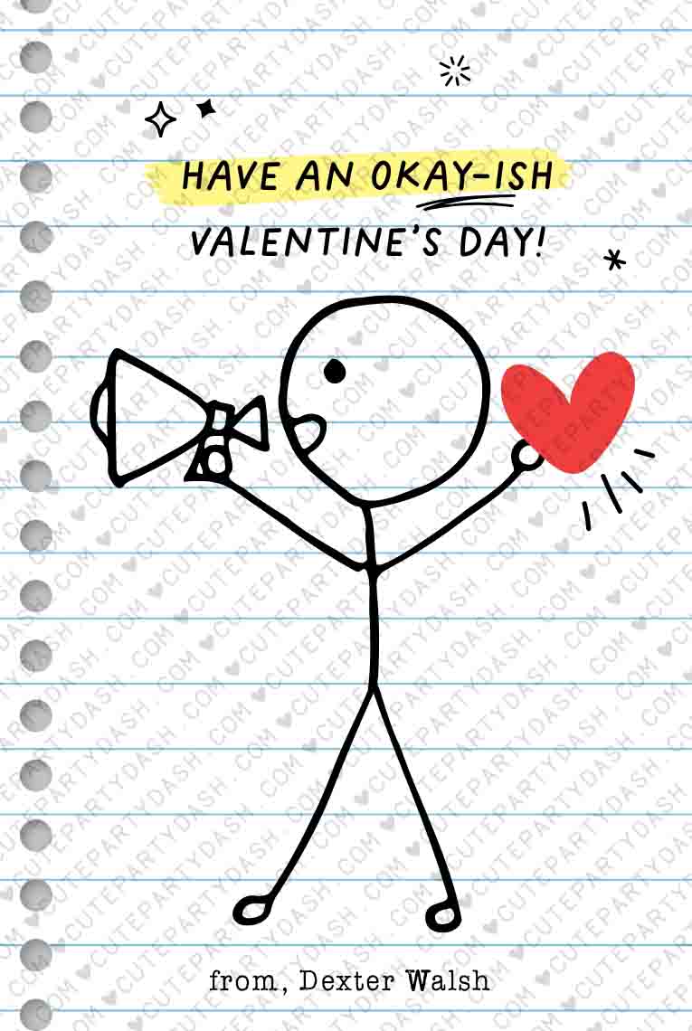 Funny Kids Teenager Valentine's Day Cards Printable INSTANT DOWNLOAD ... Funny Kids Teenager Valentine's Day Cards Printable INSTANT DOWNLOAD ...