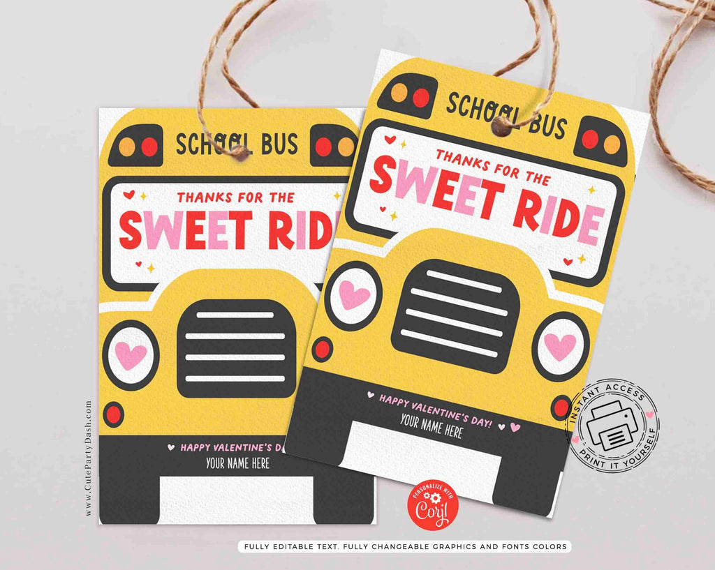school-bus-driver-valentine-s-day-gift-tag-printable-instant-download-cute-party-dash for Free Printable Bus Driver Appreciation Day School Bus Driver Valentine's Day Gift Tag Printable INSTANT DOWNLOAD – Cute Party Dash for Free Printable Bus Driver Appreciation Day