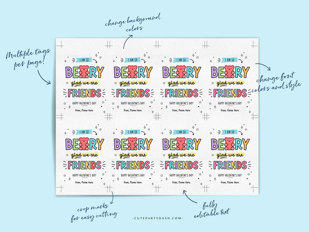 gummy-bear-valentine-s-day-gift-tag-printable-instant-download-cute-party-dash for Free Printable Gummy Bear Valentine Printable Gummy Bear Valentine's Day Gift Tag Printable INSTANT DOWNLOAD – Cute Party Dash for Free Printable Gummy Bear Valentine Printable