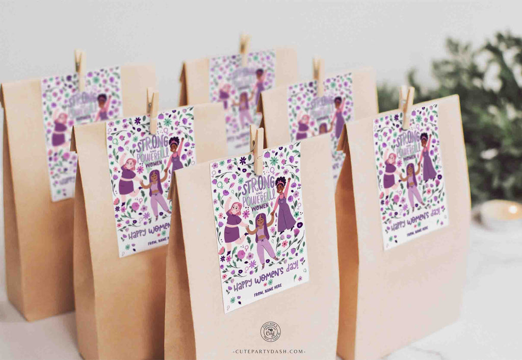International Women's Day Gift Tags Happy Womens Day Printable